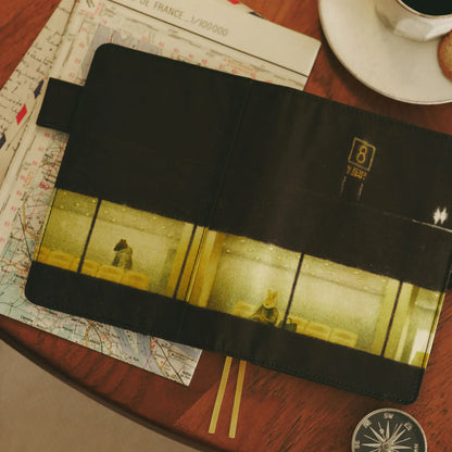 Hobonichi Techo 2027 Akiko Miyakoshi An Airport at Night A5 Planner Cover