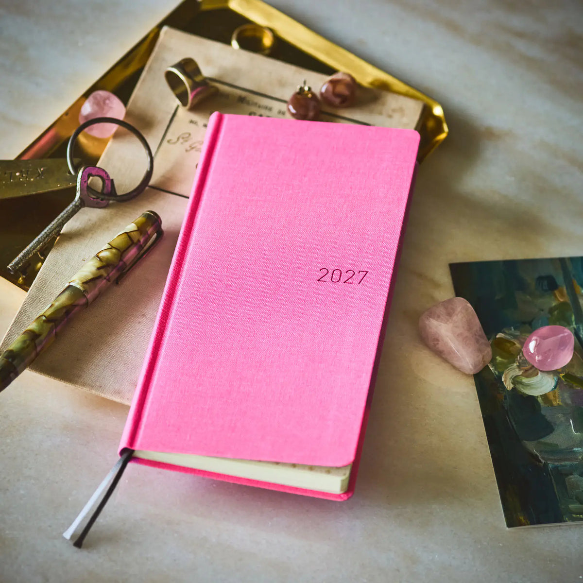 Hobonichi Techo 2027 Weeks MEGA Pink Sapphire Planner
