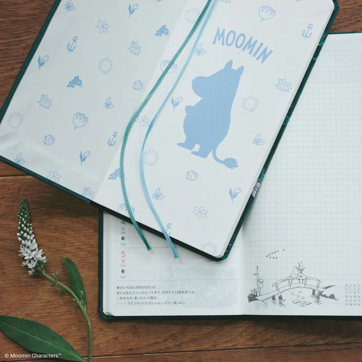 Moomin Hobonichi "A Day with Snufkin" 2027 Weeks Planner