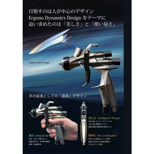 Meiji Seisakusho Hand Spray Gun FINER-CORE-HVLP-13