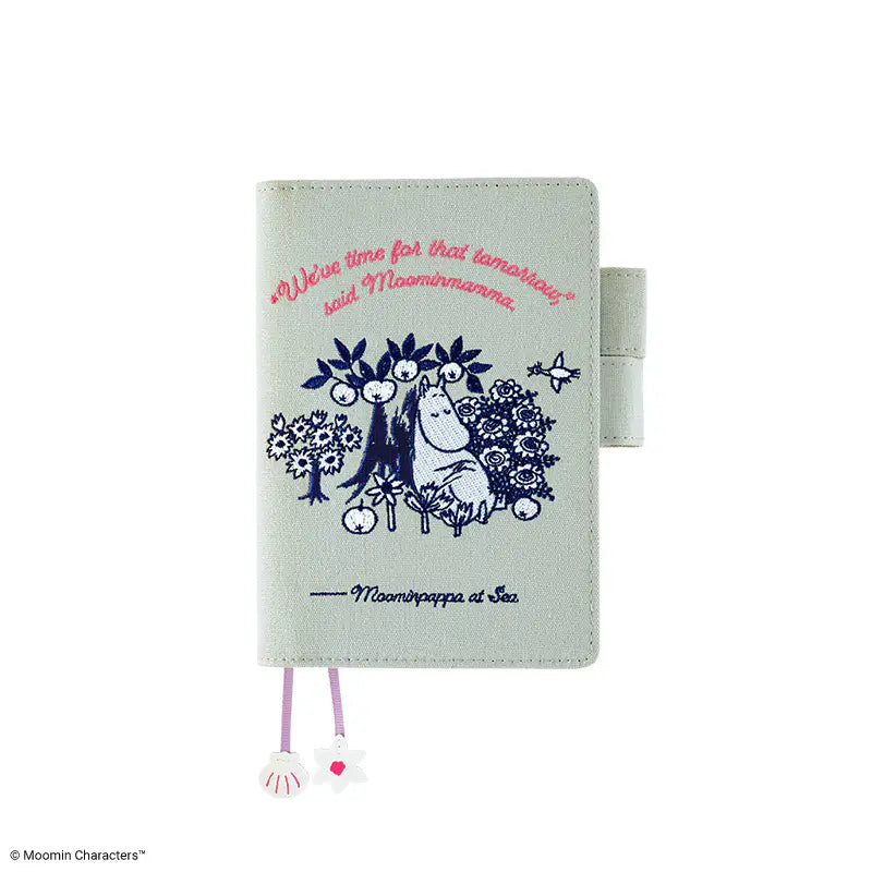Hobonichi Techo 2027 Moomin My Garden Pale Mint A6 Planner Cover
