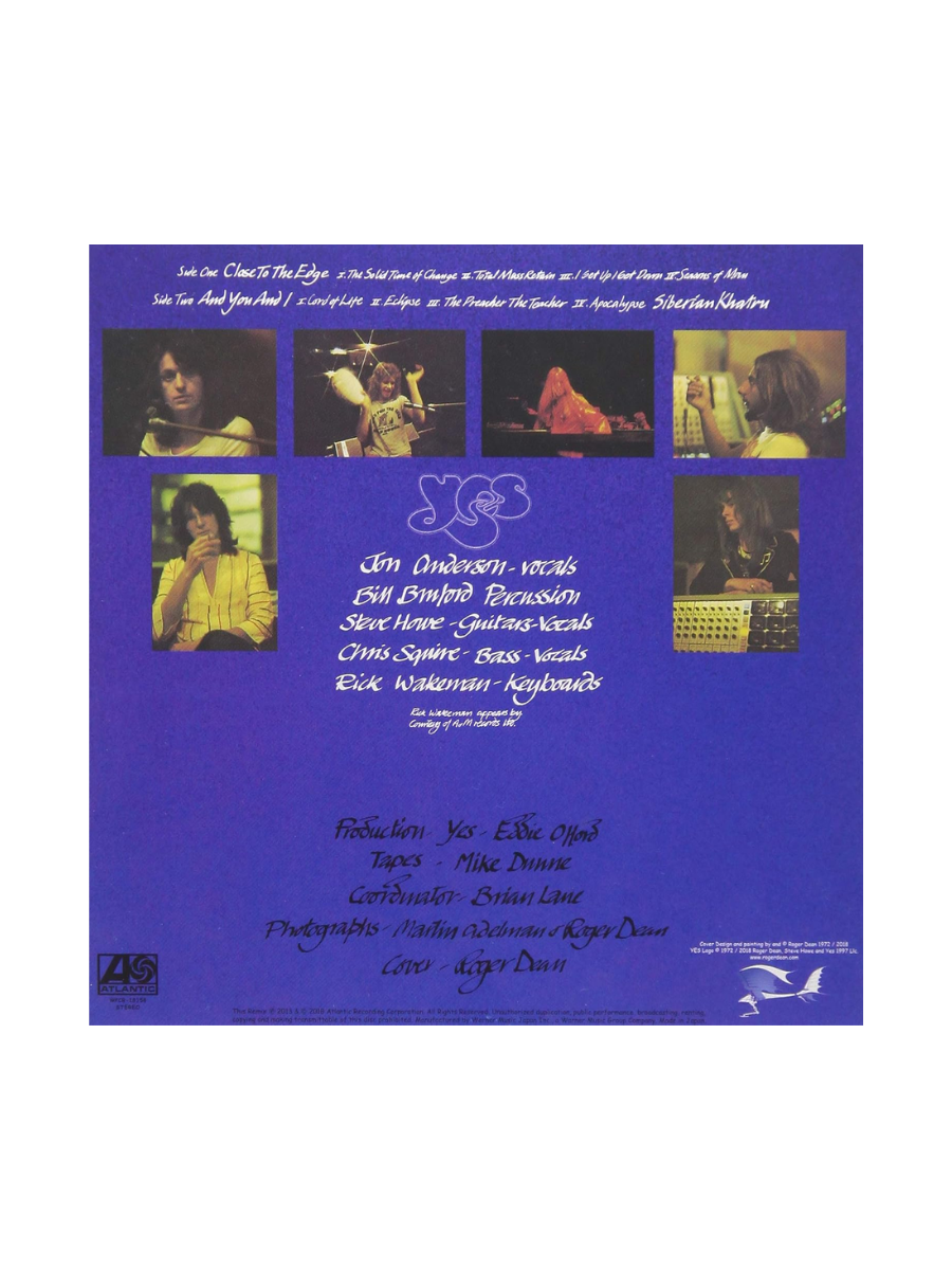 Yes – Close to the Edge (Steven Wilson Remix) UHQCD Remastered Edition