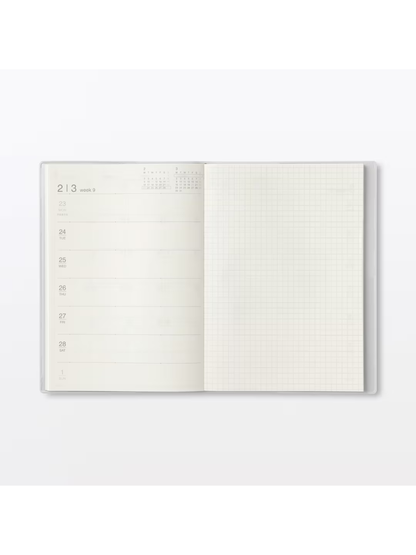 Muji 2026–2027 A5 Monthly & Weekly Planner (March 2026 Start, Monday Start)