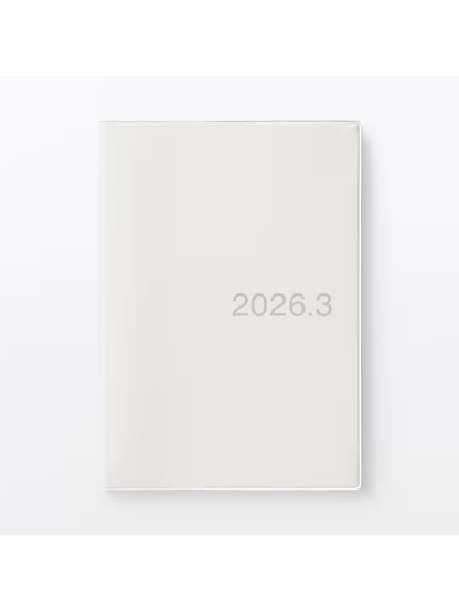 Muji 2026–2027 A5 Monthly & Weekly Planner (March 2026 Start, Monday Start)