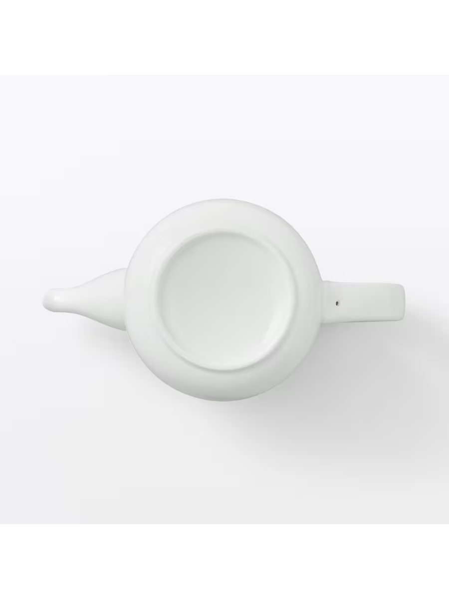 Muji White Porcelain Teapot 550ml