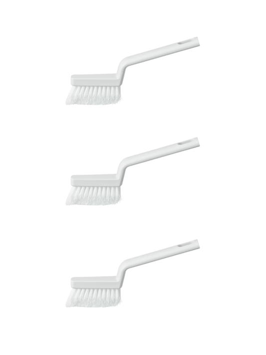 Muji Tile Grout Cleaning Brush 3-Pack – Angled Bristle Groove Scrub Brush