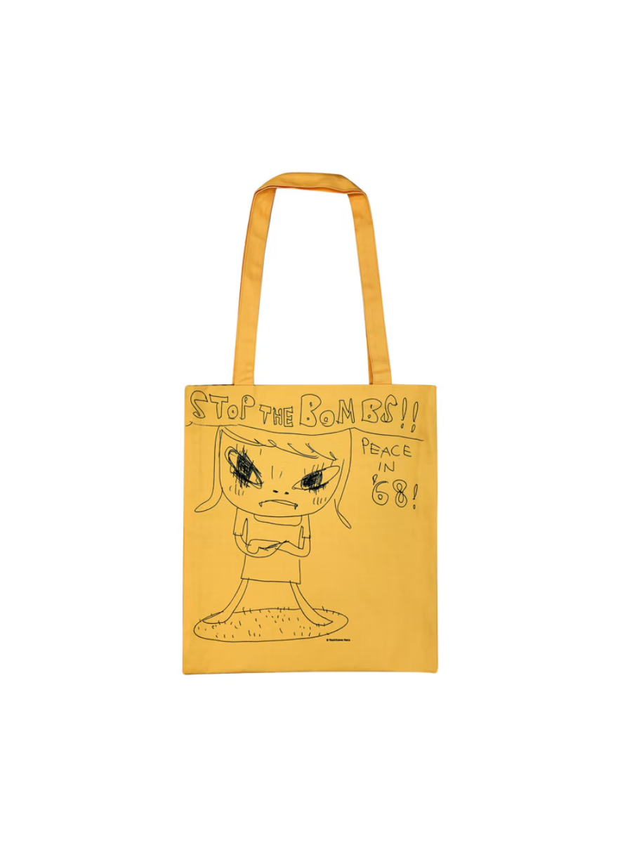 Yoshitomo Nara Tote Bag “STOP THE BOMBS!!”