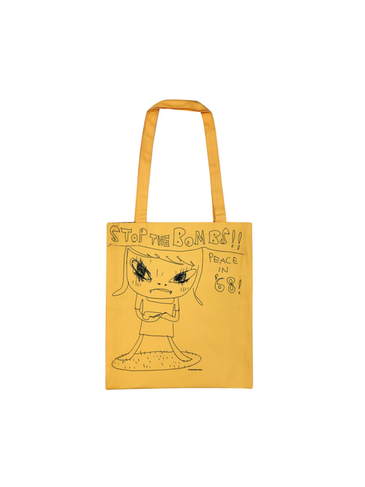 Yoshitomo Nara Tote Bag “STOP THE BOMBS!!”