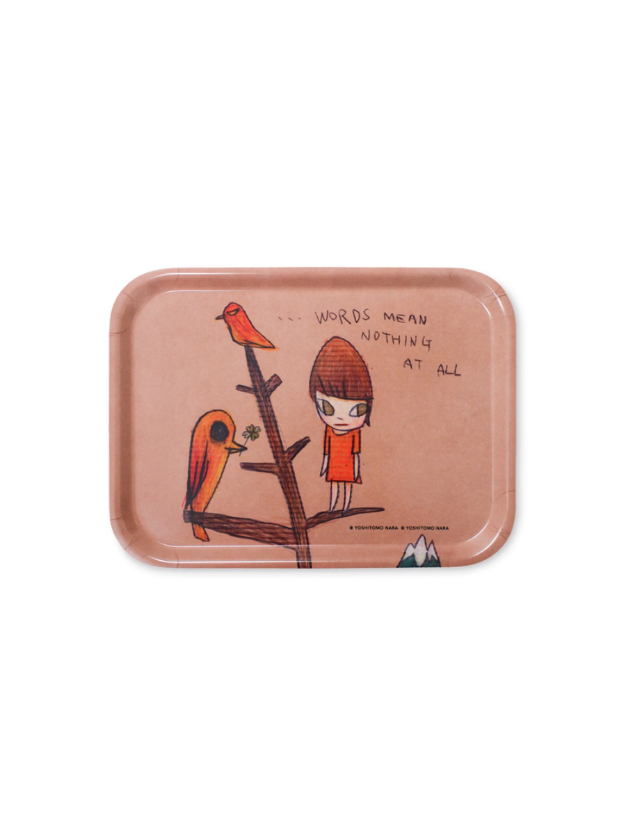 Yoshitomo Nara Art Tray “…Words Mean Nothing at All” (2012)