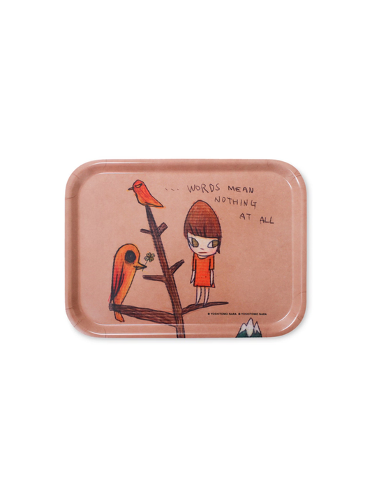 Yoshitomo Nara Art Tray “…Words Mean Nothing at All” (2012)