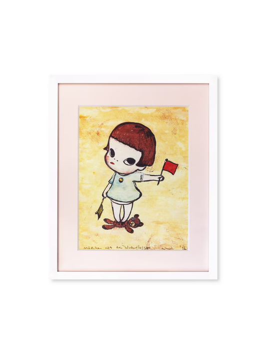 Yoshitomo Nara Framed Poster “Semaphore Girl”