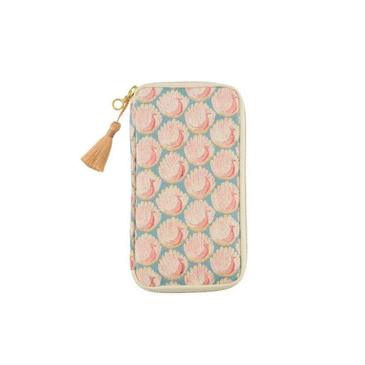 Hobonichi Techo 2026 Peacock Floral Small Drawer Pouch