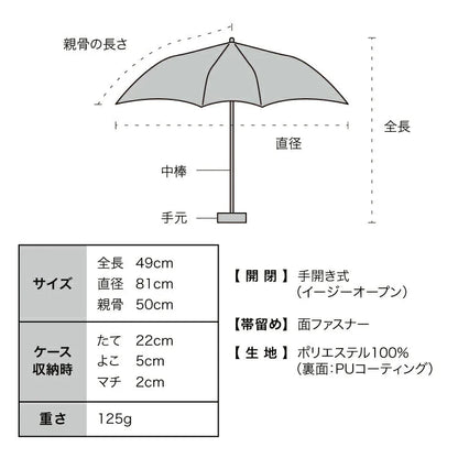 plantica×Wpc Ultra-Light Mini Folding Parasol
