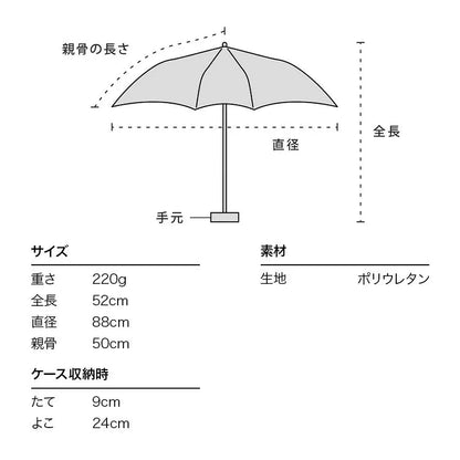 plantica×Wpc Flower Mini Foldable Vinyl Umbrella
