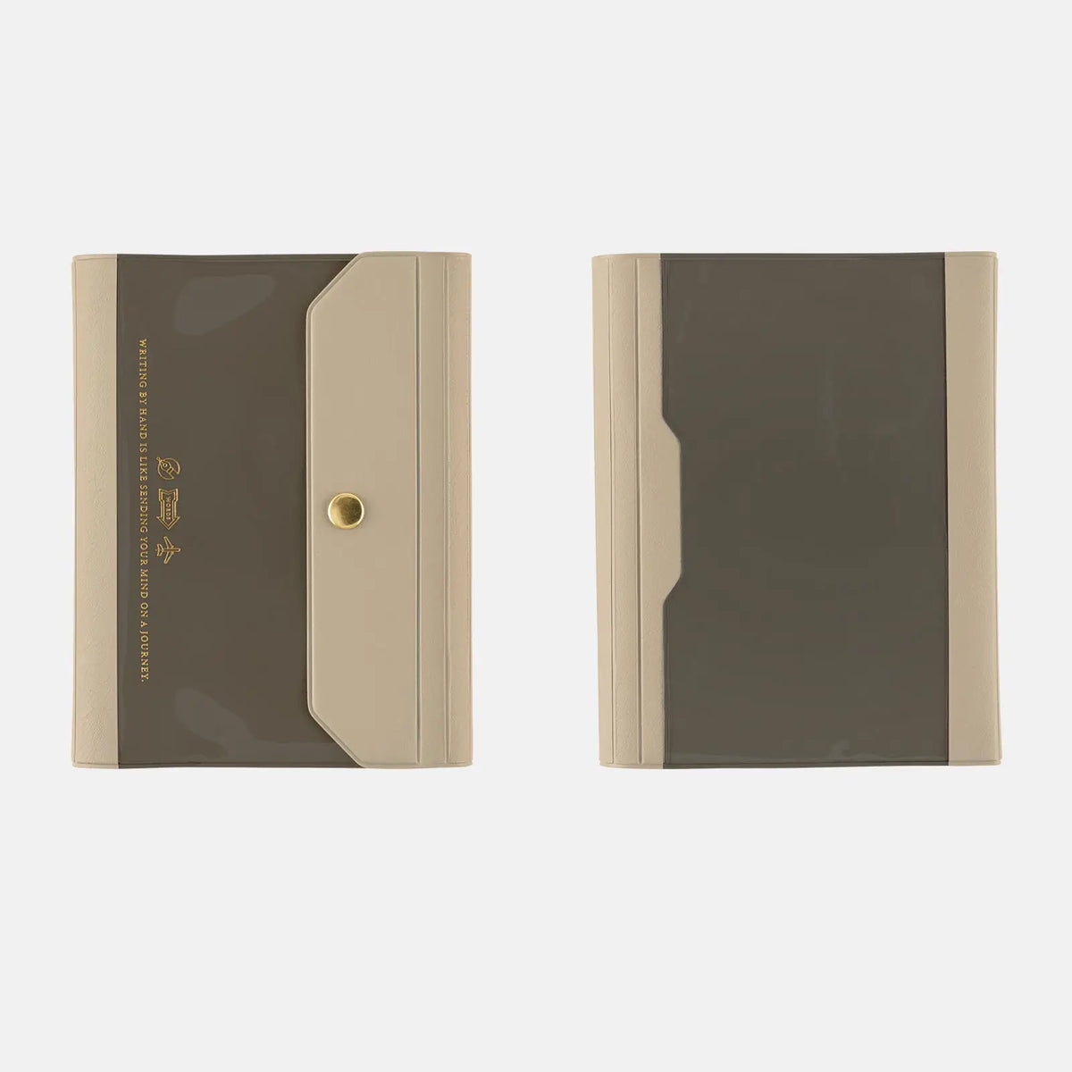 Hobonichi Techo 2027 Aileron Gray Cover Original Size A6 PVC Planner Cover with Snap Closure