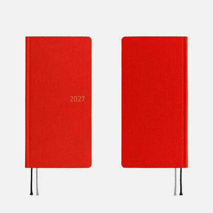 Hobonichi Techo 2027 Weeks MEGA Poppy Red Planner