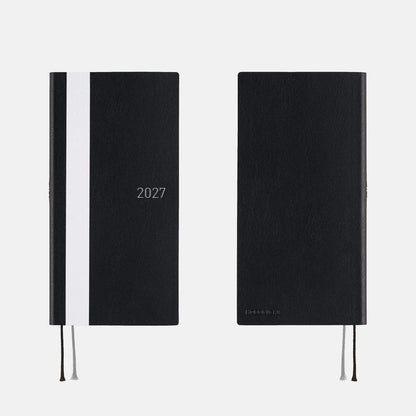 Hobonichi Techo Weeks 2027 White Line Black Planner