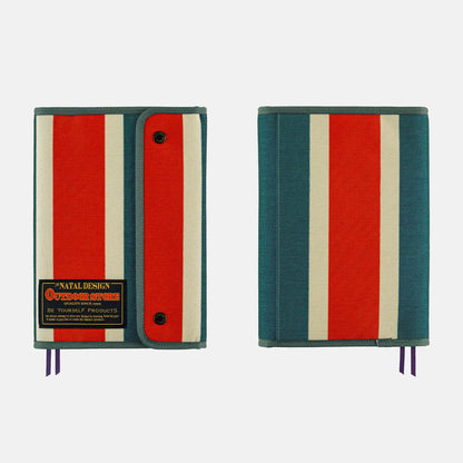Hobonichi Techo 2027 NATAL DESIGN Hello New Day Retro Stripe A5 Cousin Planner Cover