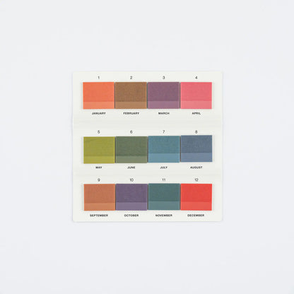 Hobonichi Techo 2027 TSUKI no IRO Film Sticky Notes Tile 12 Colors
