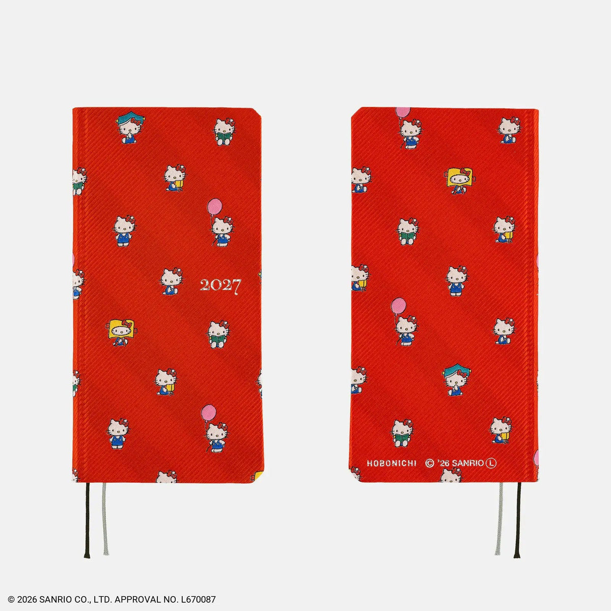 Hobonichi Techo 2027 HELLO KITTY "Techo to Otomodachi" Weeks Planner