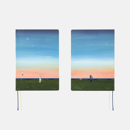 Hobonichi Techo 2027 Hiroko Kubota Until the Moon Is Full HON A5 Daily Planner