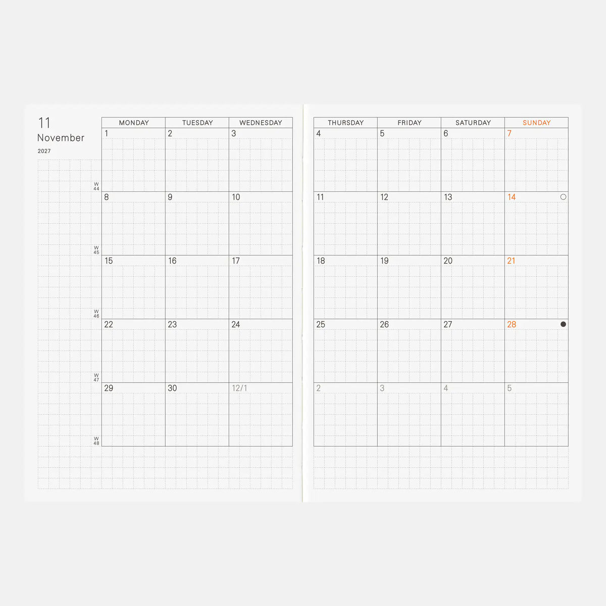 Hobonichi Techo 2027 Planner A6 English Edition