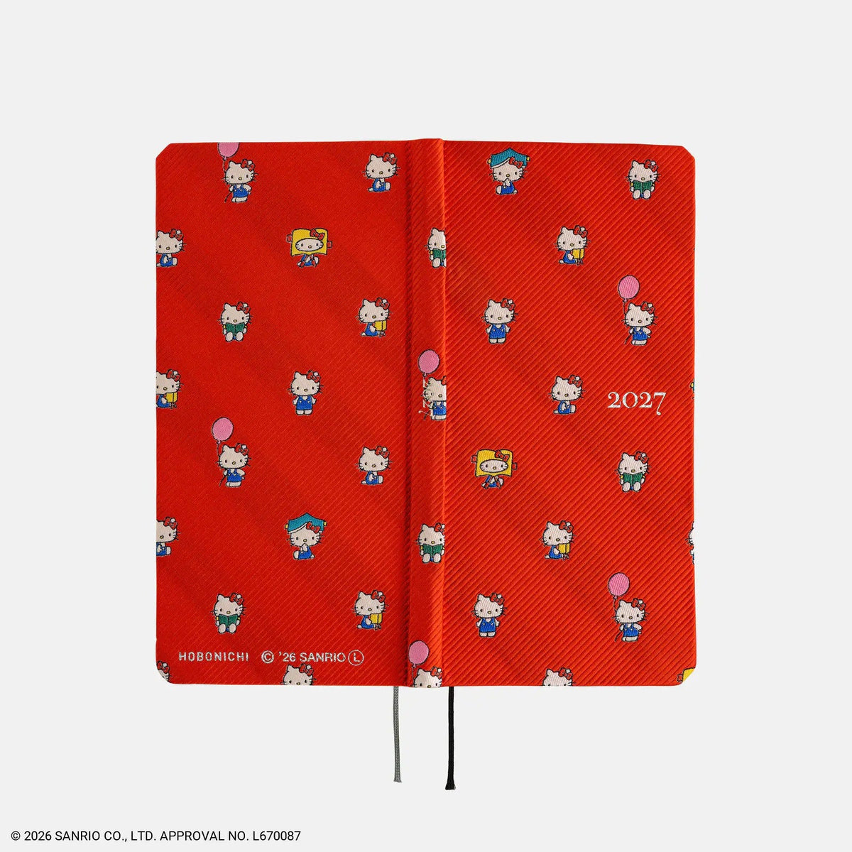 Hobonichi Techo 2027 HELLO KITTY "Techo to Otomodachi" Weeks Planner