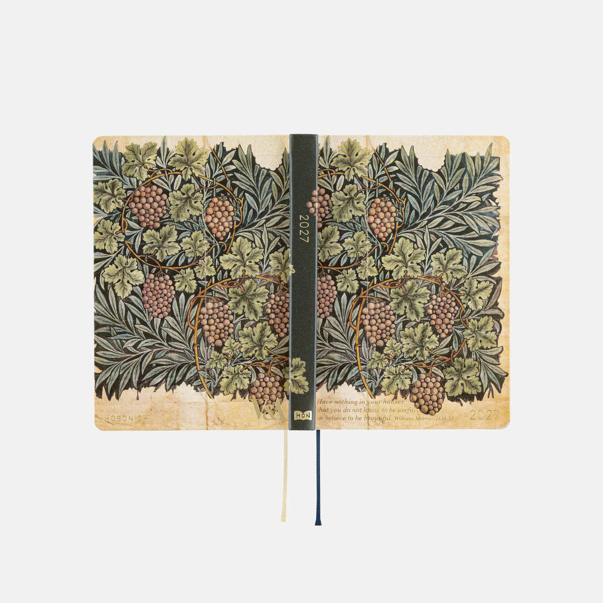 Hobonichi Techo 2027 V&A Series Vine HON A5 Daily Planner William Morris Design