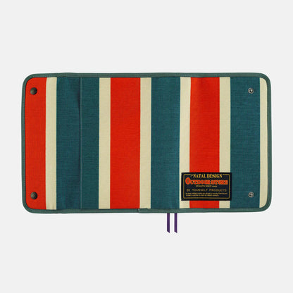 Hobonichi Techo 2027 NATAL DESIGN Hello New Day Retro Stripe A5 Cousin Planner Cover