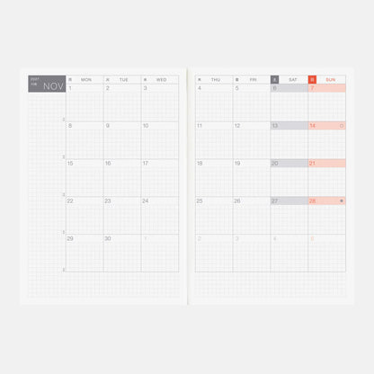 Hobonichi Techo Cousin 2027 A5 English Edition Planner