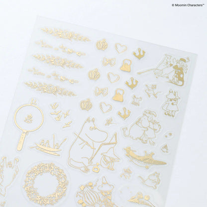 Moomin × Hobonichi Foil Clear Stickers – Adventure Record