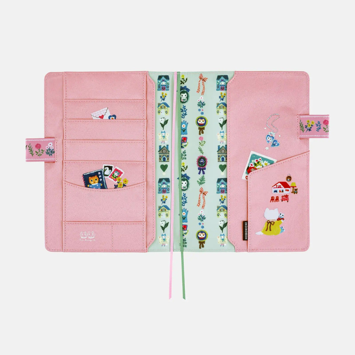 Yumi Kitagishi Shiro Neko Village Hobonichi Techo Cover Cousin A5 Size