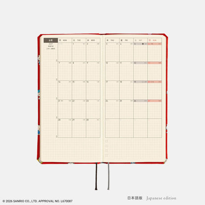 Hobonichi Techo 2027 HELLO KITTY "Techo to Otomodachi" Weeks Planner