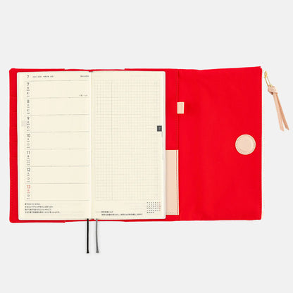 Hobonichi Techo 2027 Tragen Red Weeks Cover