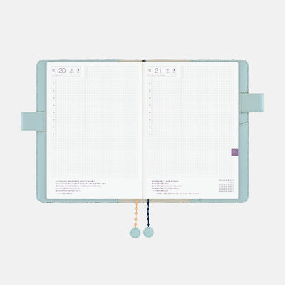 Hobonichi Techo 2027 minä perhonen felice Blue A5 Cousin Planner Cover
