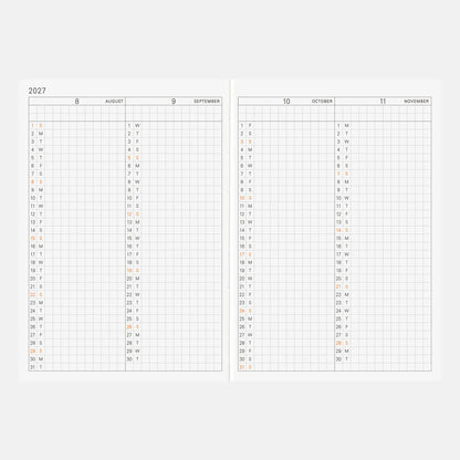 Hobonichi Techo 2027 Planner A6 English Edition