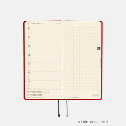 Hobonichi Techo 2027 Weeks Poppy Red Planner