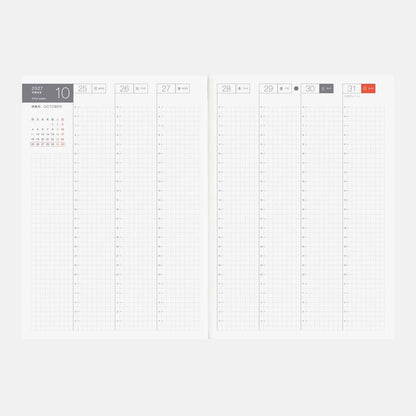 Hobonichi Techo Cousin Avec 2027 A5 Planner January Start Monday Start Japanese