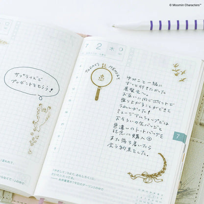 Moomin × Hobonichi Foil Clear Stickers – Adventure Record