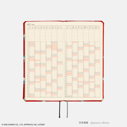 Hobonichi Techo 2027 HELLO KITTY "Techo to Otomodachi" Weeks Planner