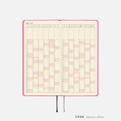 Hobonichi Techo 2027 Weeks MEGA Pink Sapphire Planner