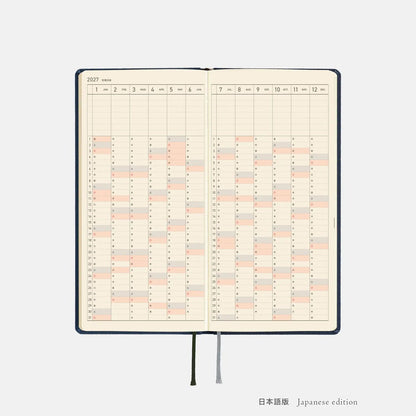 Hobonichi Techo 2027 Weeks Midnight Blue Planner