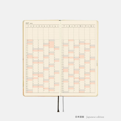 Hobonichi Techo 2027 Weeks Once, in Spring Planner