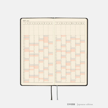 Hobonichi Techo 2027 Weeks Black Argyle Planner