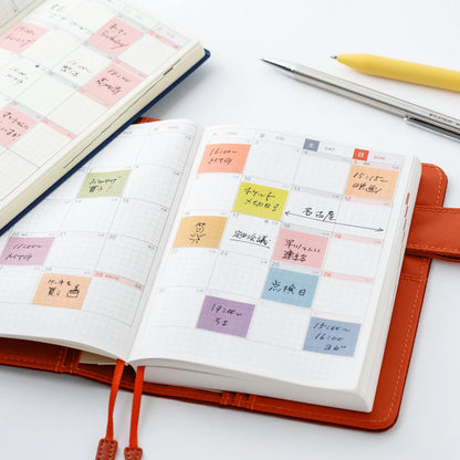Hobonichi Techo 2027 TSUKI no IRO Film Sticky Notes Tile 12 Colors