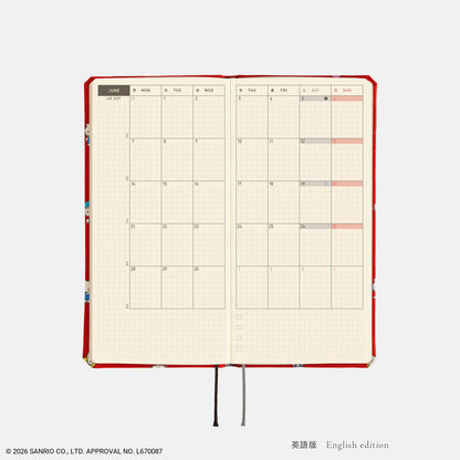 Hobonichi Techo 2027 HELLO KITTY "Techo to Otomodachi" Weeks Planner