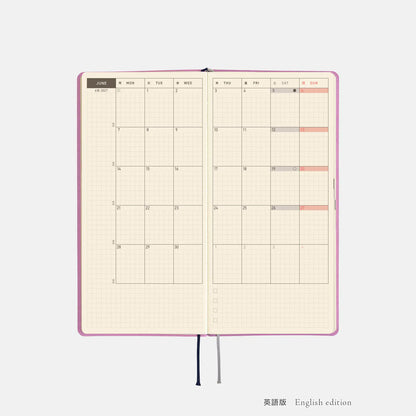 Hobonichi Techo 2027 Weeks Lavender Milk Planner