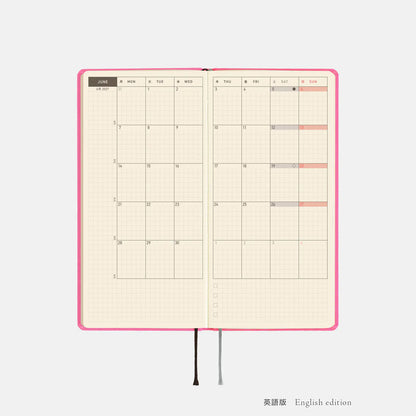 Hobonichi Techo 2027 Weeks MEGA Pink Sapphire Planner
