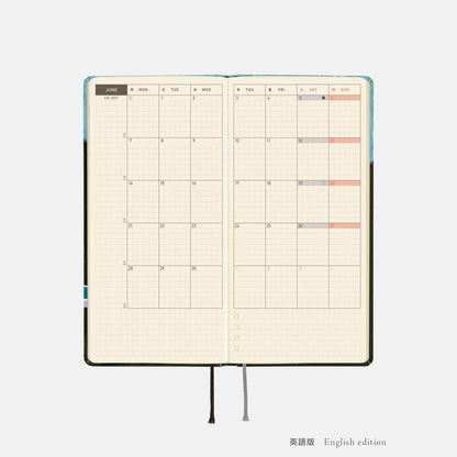 Hobonichi Techo 2027 Weeks Blue Forest Meteor Shower Planner