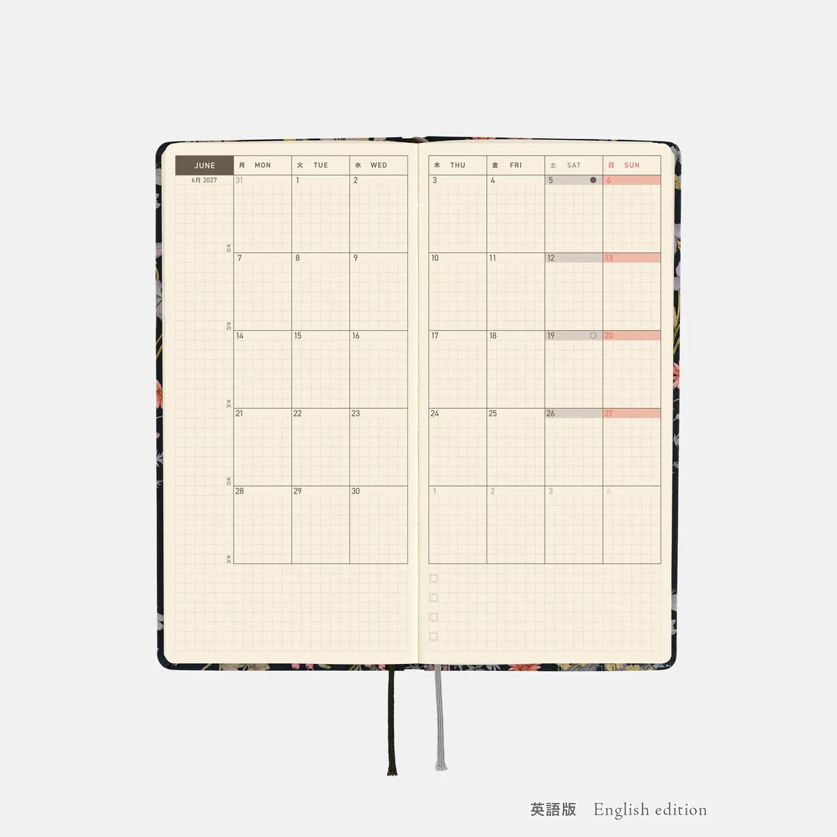Hobonichi Techo 2027 Weeks FLORAL REMEDY Planner